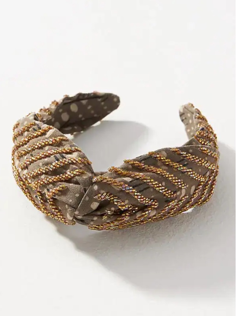 Anthropologie x Deepa Gurnani Everly Silk Beaded Headband